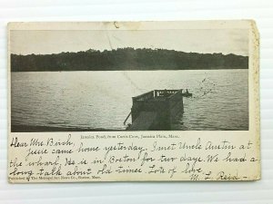 Vintage Postcard 1905 Jamaica Pond from Curtis Cove Jamaica Plain MA