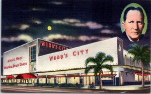 1940s Webb's City World's Most Unusual Drug Store St. Petersburg FL Postcard