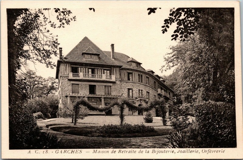 Garches France Maison De Retraite De Bijouterie Joaillerie Orfevrerie Postcard