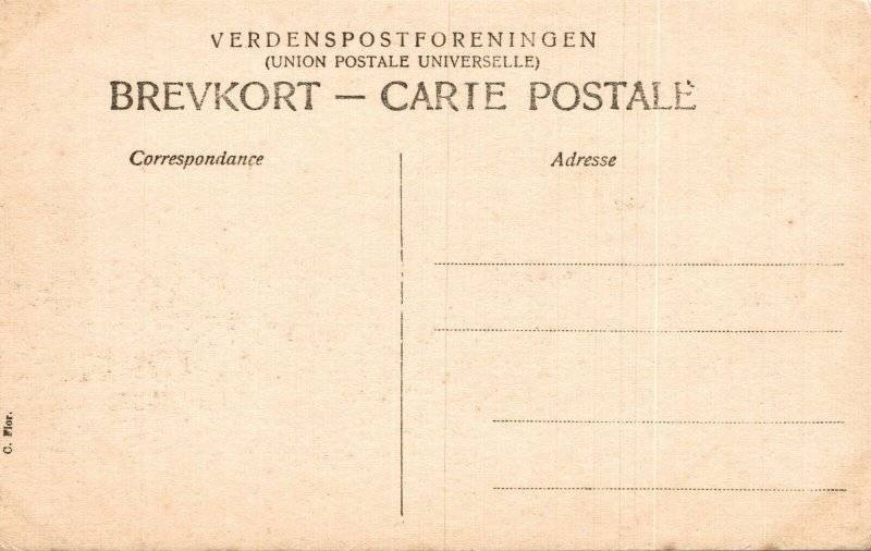 Denmark Copenhagen Sopavillonen Vintage Postcard 08.72