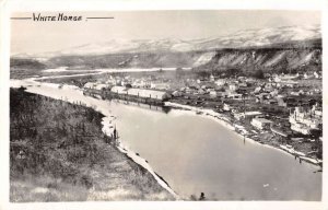 White Horse Yukon Canada Aerial View Real Photo Vintage Postcard AA17899