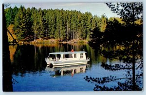 c1950's Voyaguaire House Boats On Canadian Border Crane Lake Minnesota Postcard