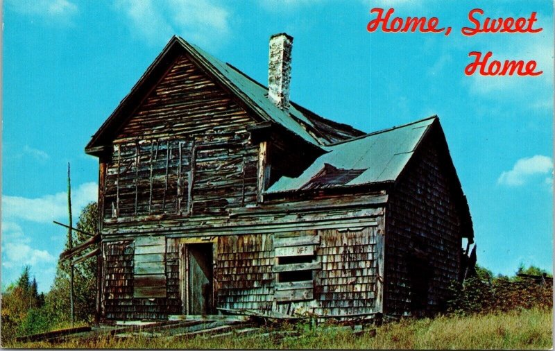 Home Sweet Home Old House Postcard UNP VTG West Nyack NY Unused Vintage Chrome 