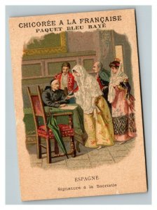 Vintage 1880's Victorian Trade Card Paul Mairesse - French Coffee