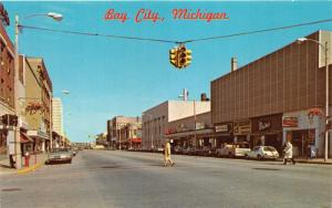 Bay City Michigan~Washington Street~Storefronts~Bain's~Coca-Cola~60s Chevy Truck