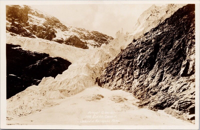 Angel Glacier Mt Edith Cavell Jasper National Park Alberta Slark RP Postcard H38