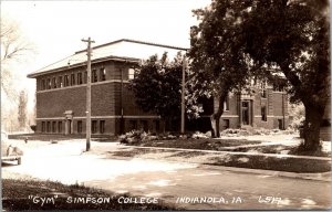 Real Photo Postcard Gym Simpson College in Indianola, Iowa~134721