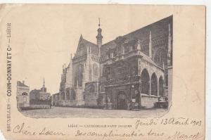 BF19314 cathedrale saint jaques liege  belgium front/back image