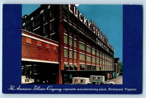 c1950 American Tobacco company Cigarette Manufacture Richmond Virginia Postcard