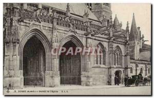 Poissy - Portal & # 39Eglise - Old Postcard