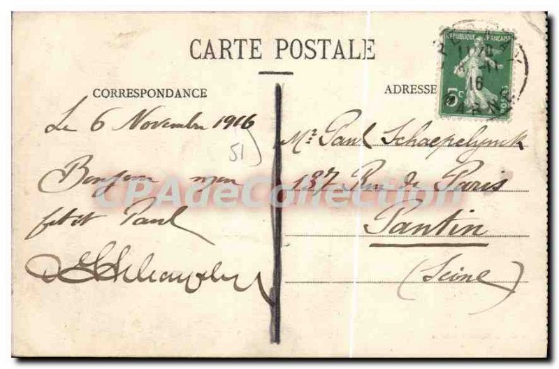 Old Postcard Epernay Place Auban Password