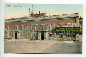 425917 MALTA Royal Palace Vintage postcard