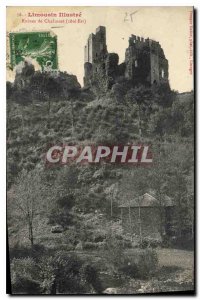 Old Postcard Limousin Ilustre Chalusset East coast Ruins