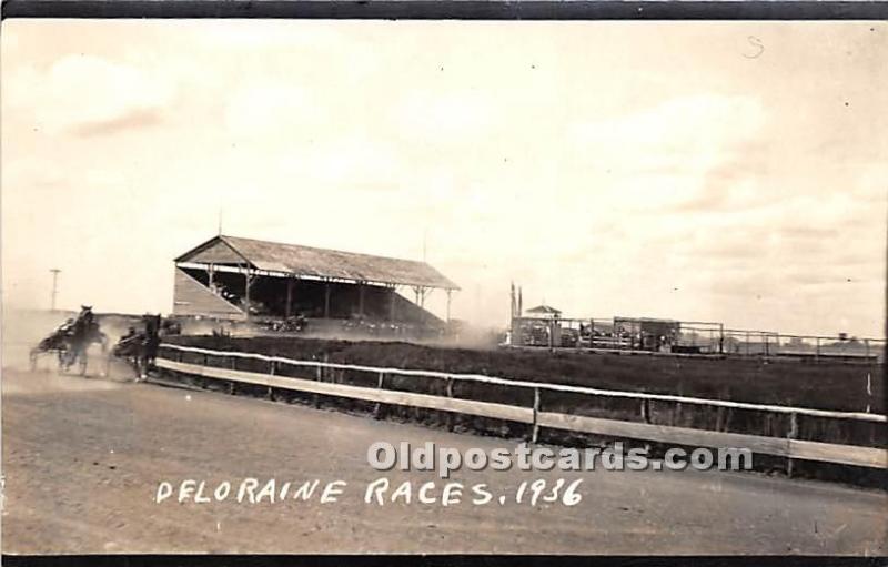 Deloraine Races 1936 Real Photo Horse Racing Unused 