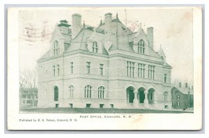 Post Office Building Concord New Hampshire NH UDB Postcard U22