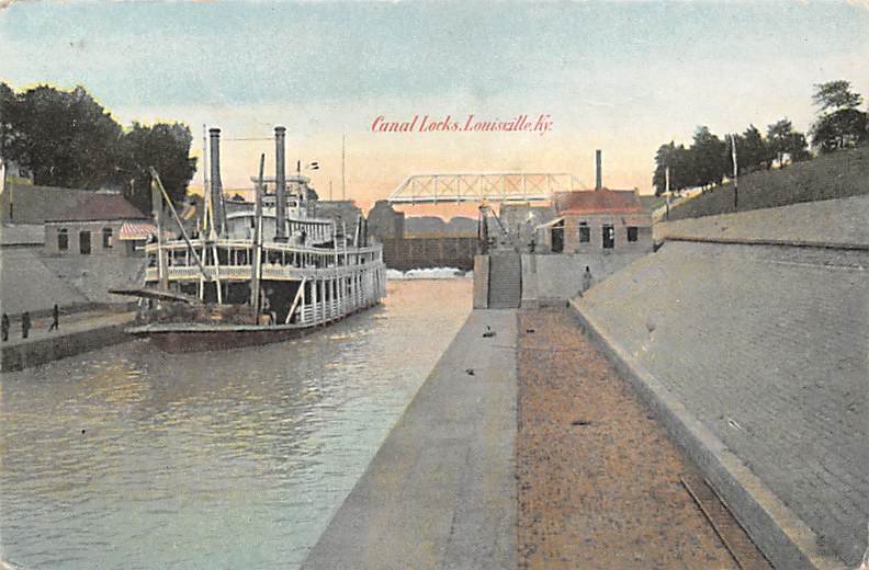 Canal Locks Second to Panama Louisville, KY , USA 1907 