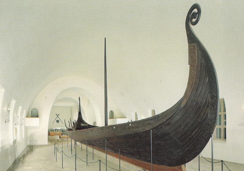 Oslo Norway The Viking Ships Museum Oseberg Boat Postcard