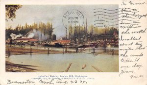 Fort Blakeley Lumber Mill Washington 1904 postcard