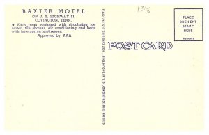 Tennessee  Covington , Baxter Motel