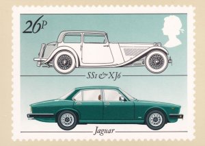 Jaguar & SSI XJ6 Car Royal Mail PHQ Postcard