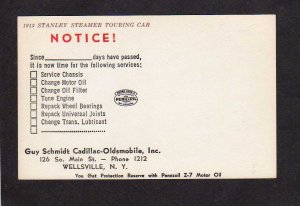 NY Guy Schmidt Cadillac Oldsmobile Dealer Wellsville New York Stanley Steamer PC