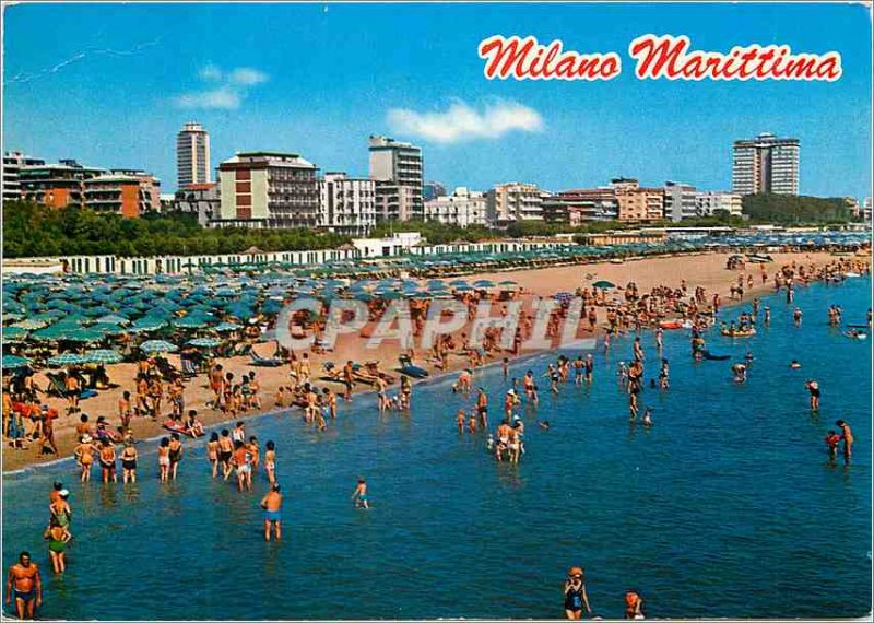 Postcard Modern Mllano Marittima hotels and up to the sea