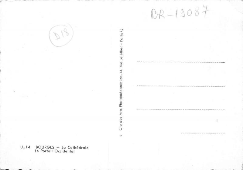 BR19087 Bourges la Cathedrale   postcard france
