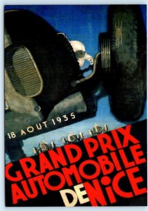 GRAND PRIX de NICE 1935  Poster Style AUTO RACING  4x6 Repro Postcard