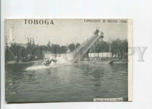 482597 1906 year Italy exhibition in Milan toboggan ride Vintage postcard