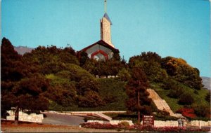 Wayfarers Chapel Portuguese Bend California CA Postcard UNP VTG GW Unused