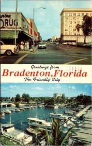 Florida Bradenton Greetings From The Friendly City Split View 1965