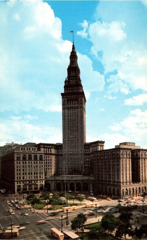 Ohio Cleveland Terminal Tower Building and Public Square