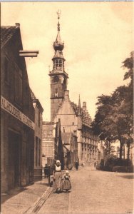 Netherlands Stadhuis Veere Vintage Postcard 09.51