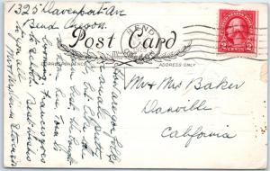 Arts and Crafts  GOOD CHEER and a MERRY CHRISTMAS  1925 Whitney Postcard