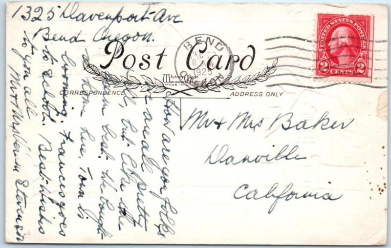 Arts and Crafts  GOOD CHEER and a MERRY CHRISTMAS  1925 Whitney Postcard
