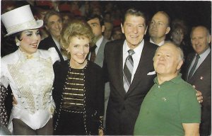 US President Ronald & Nancy Reagan 1981 Sugar Babies Ann Miller Mickey Rooney