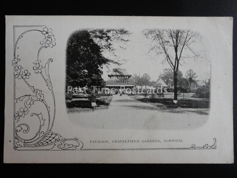 Norfolk NORWICH Chapelfield Gardens Pavillion c1905 Old Postcard