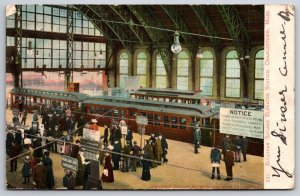 Sullivan Square Elevated Station Charlestown Massachusetts 1906 UDB Postcard D15
