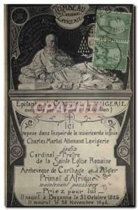 Old Postcard Epitaph Cardinal Lavigerie