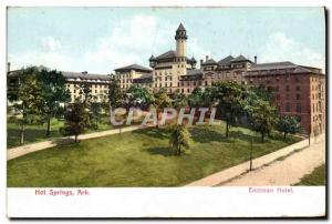 Postcard Old Hot Springs Ark Hotel Eastman