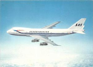 1723 Flagship of the SAS Fleet, Boeing 747-B, in the air