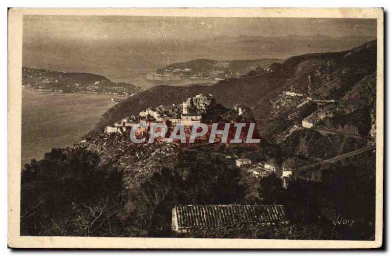 Old Postcard Eze Vue Generale