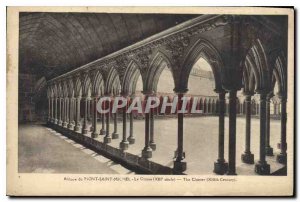 Postcard Old Bridge Abbey of Saint Michael the XIII century Cloitre