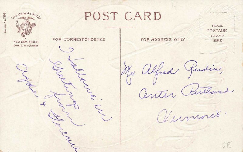 Ellen Clapsaddle Halloween The Black Art  Postcard