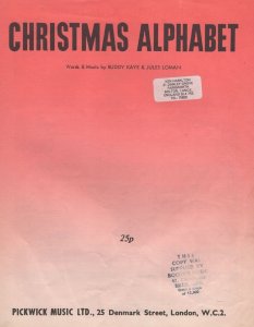Christmas Alphabet Buddy Kaye Sheet Music