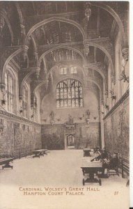 Middlesex Postcard - Hampton Court Palace - Cardinal Wolsey's Great Hall  TZ5587