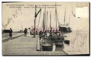 VINTAGE POSTCARD French Guinea Conakry The hulk off the S S