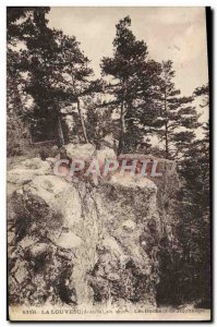 Old Postcard The Louvesc The Rocks Rochellpe