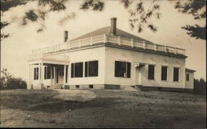 Bellows Falls Vermont VT Town Hall c1910 Real Photo RPPC Vintage Postcard