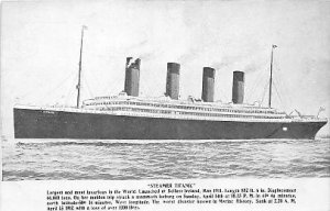 1300 lives, Titanic Ship Unused 